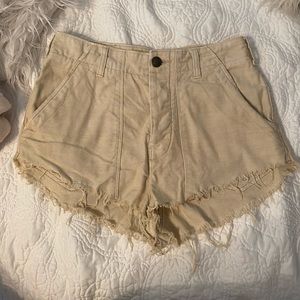 Free people khaki shorts